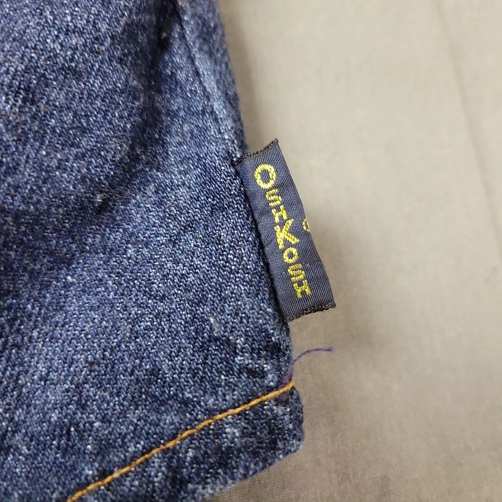 Vintage OshKosh Bgosh Denim Vest 3T Made in USA Dark Wash Western Blue